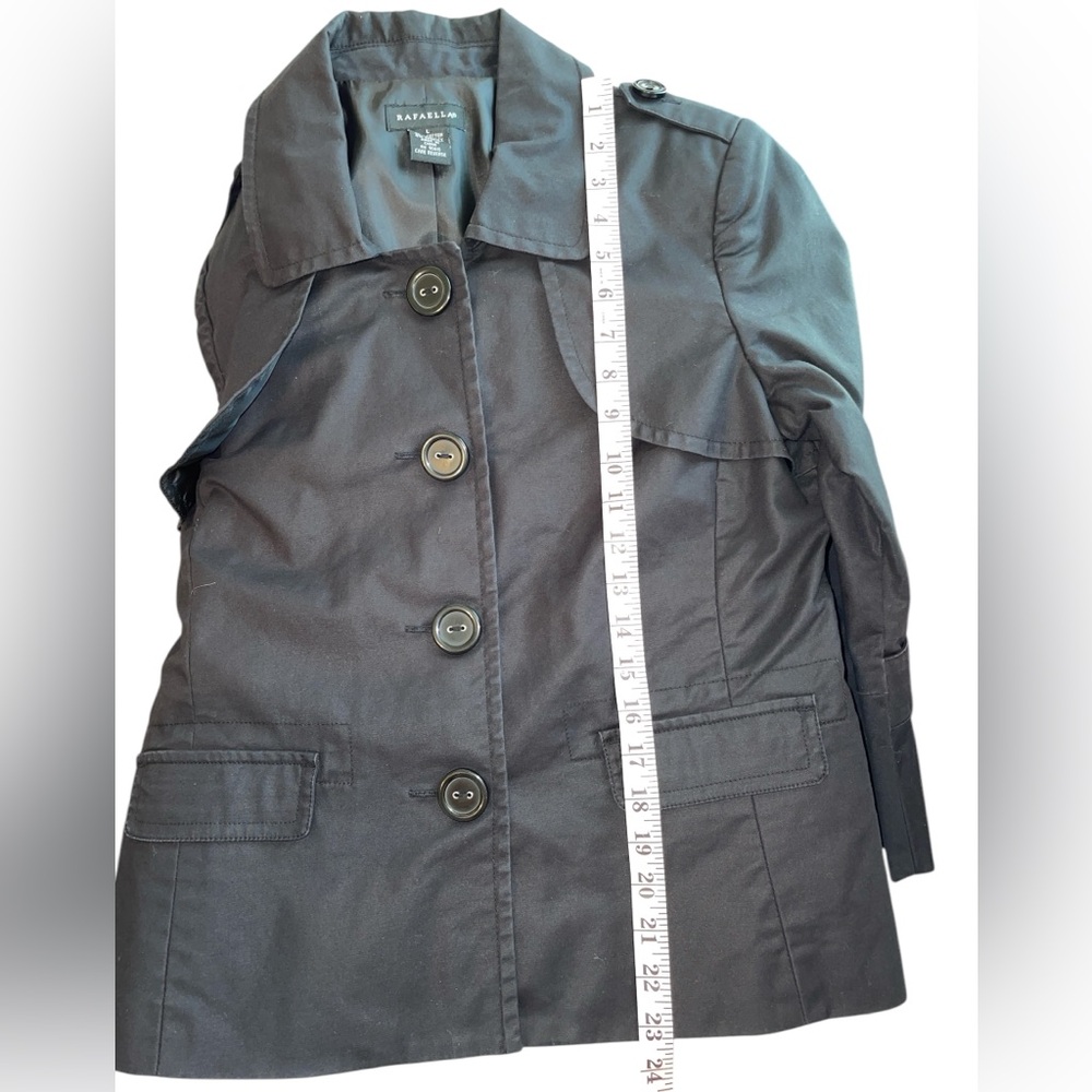 Rafaella Soft Black Cotton Jacket size Large - Picture 15 of 16
